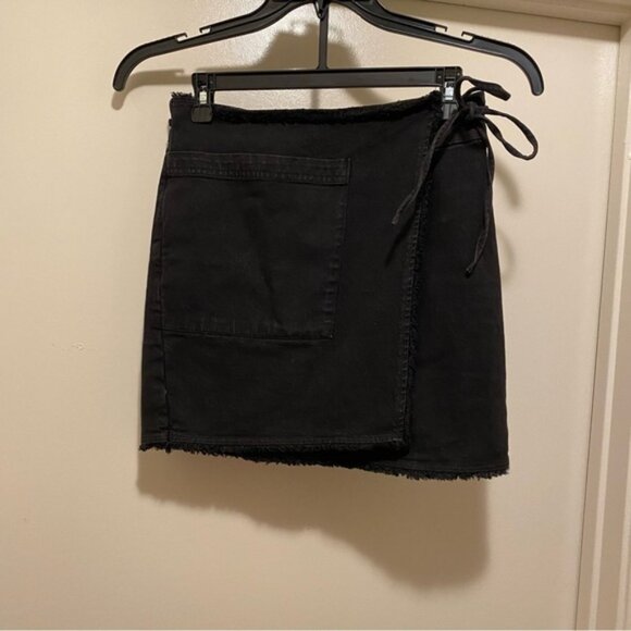 Splendid denim faux wrap skirt - Picture 2 of 14